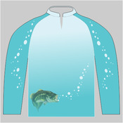 Bass-Blu  Fishing Jersey